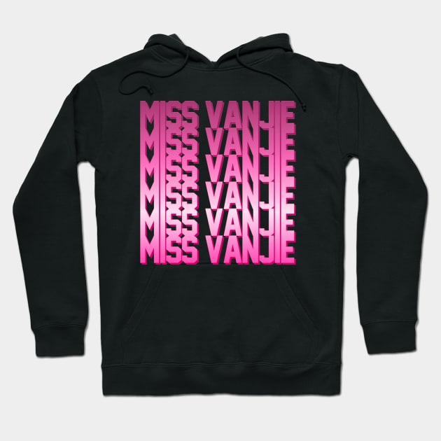 Miss Vanjie! (9) - Mulberry Lavender Magenta Vanjie Pink Gradient (Pink 3) Hoodie by mareescatharsis